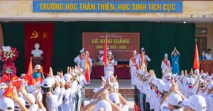 Students in Vietnam celebrate opening ceremony at school 2025-2026